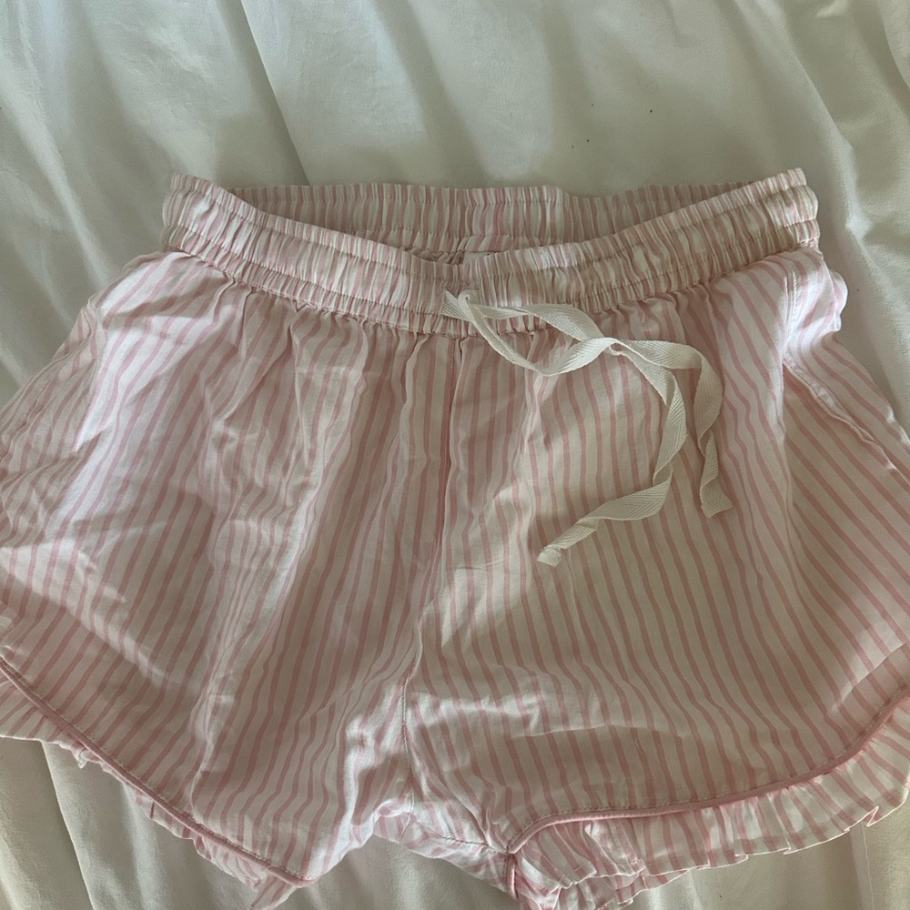 Pink Striped Shorts
